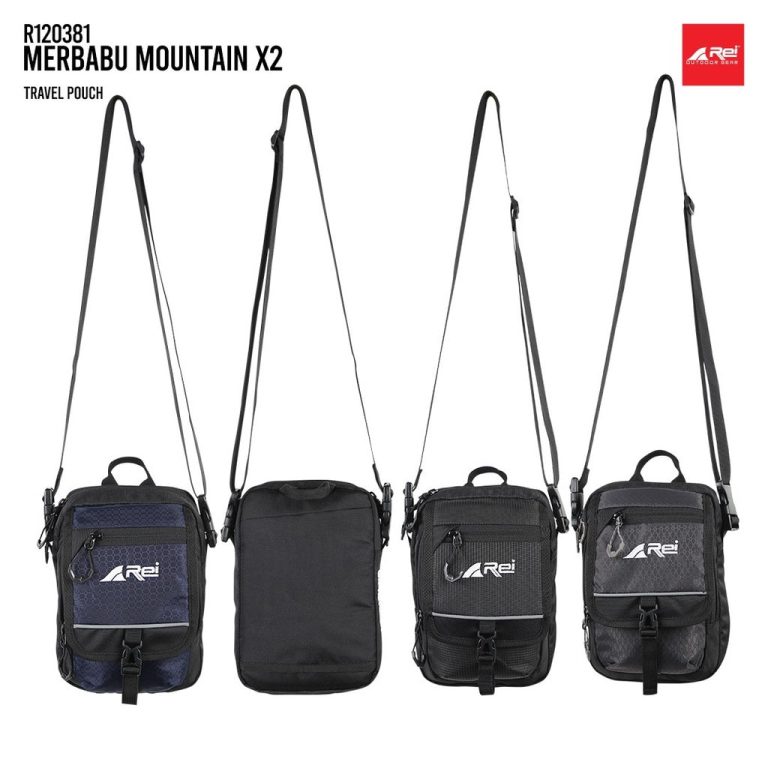 Travel Pouch / Tas Selempang Merbabu Mountain X2 Arei Outdoorgear - Image 5
