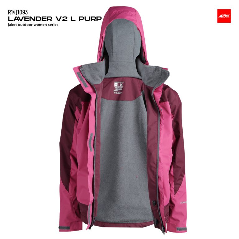 Jaket Gunung Wanita Lavender V2 Arei Outdoorgear - Image 3