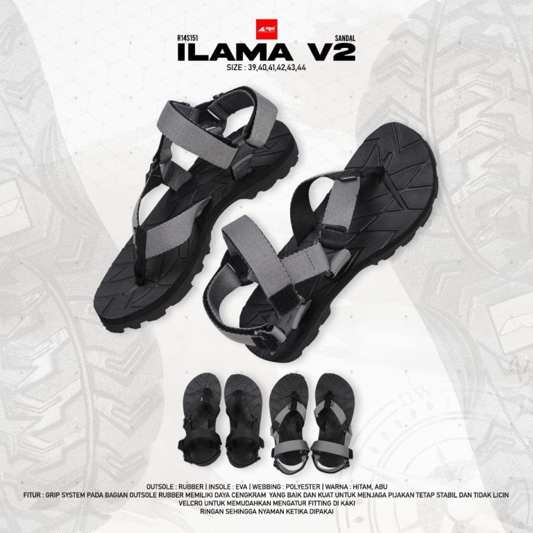Sandal Gunung Pria Jepit Ilama Polos Arei Outdoorgear - Image 8