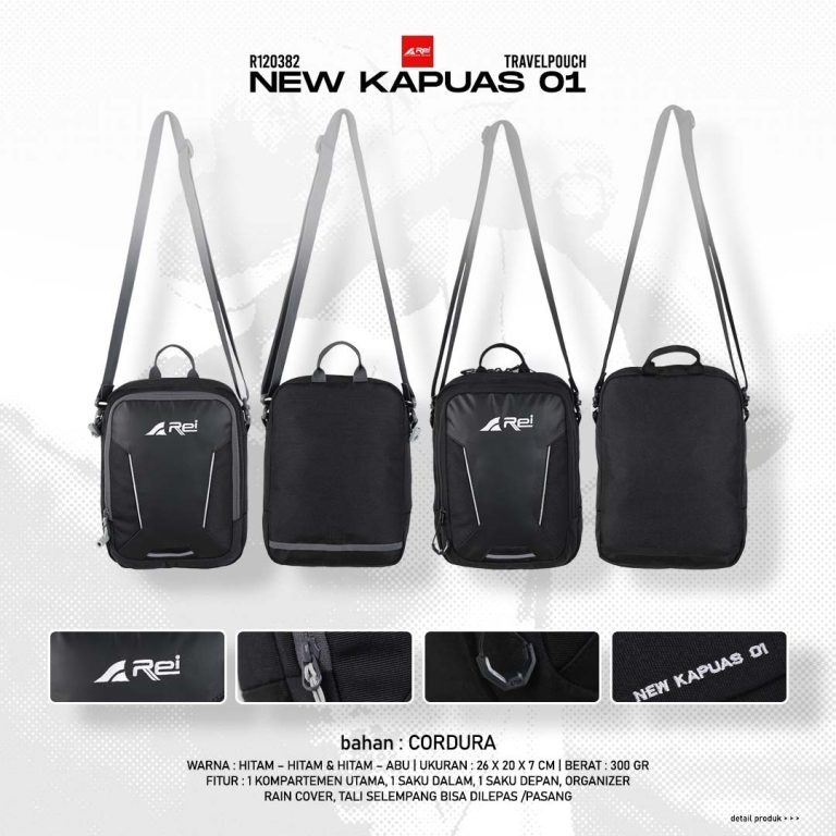 Tas Selempang / Travel Pouch New Kapuas 01 Arei Outdoorgear - Image 7