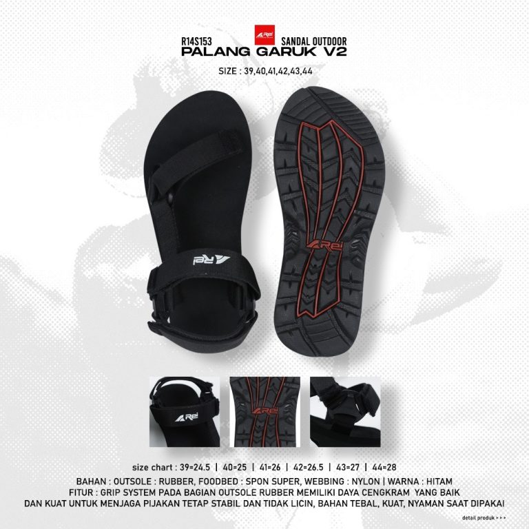 Sandal Palang Garuk Tali Polos V2 Arei Outdoorgear - Image 12