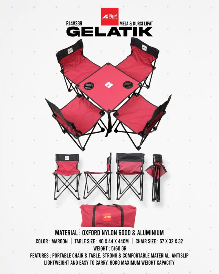 Kursi Lipat + Meja Gelatik Arei Outdoorgear - Image 7