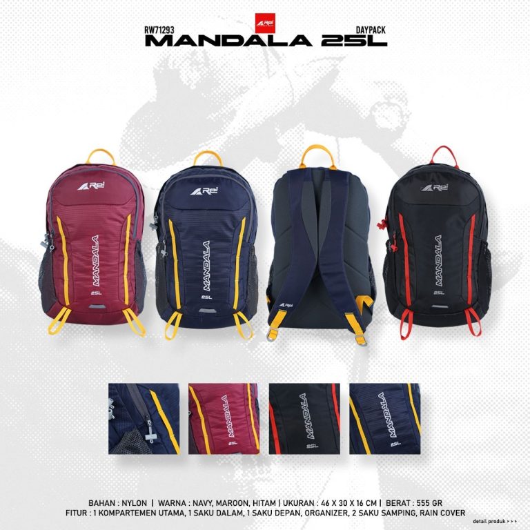 Tas Ransel Pria Mandala 25 Liter Arei Outdoorgear - Image 10