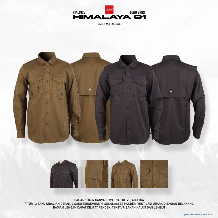 Kemeja Lengan Panjang Pria Himalaya 01 Arei Outdoorgear - Image 10