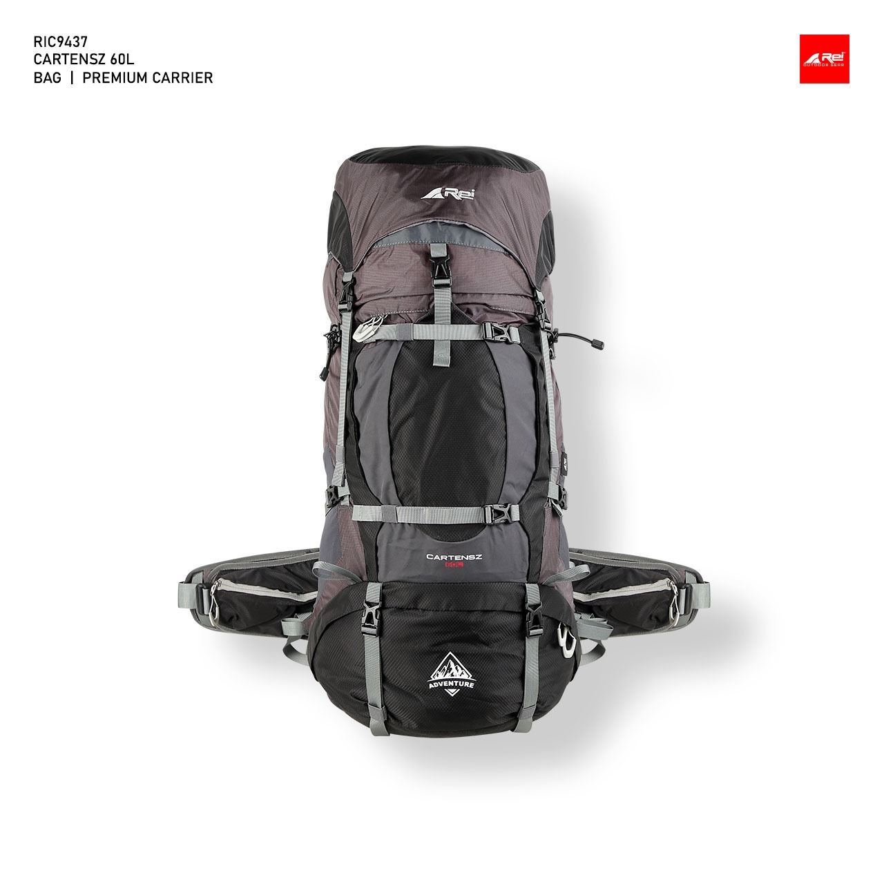 Tas Gunung / Carrier Premium Cartenz 60 Liter Arei Outdoorgear - Image 5
