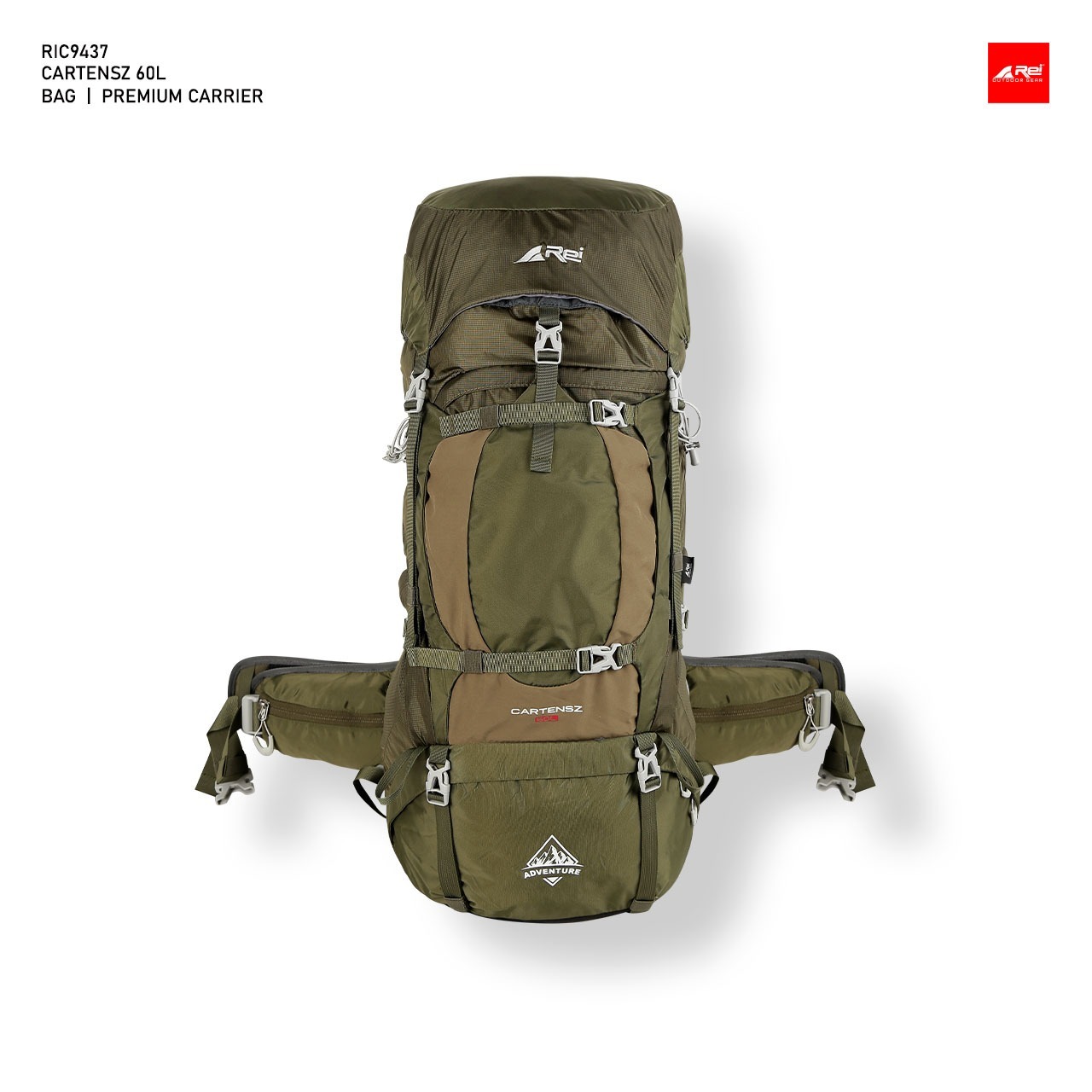 Tas Gunung / Carrier Premium Cartenz 60 Liter Arei Outdoorgear - Image 3