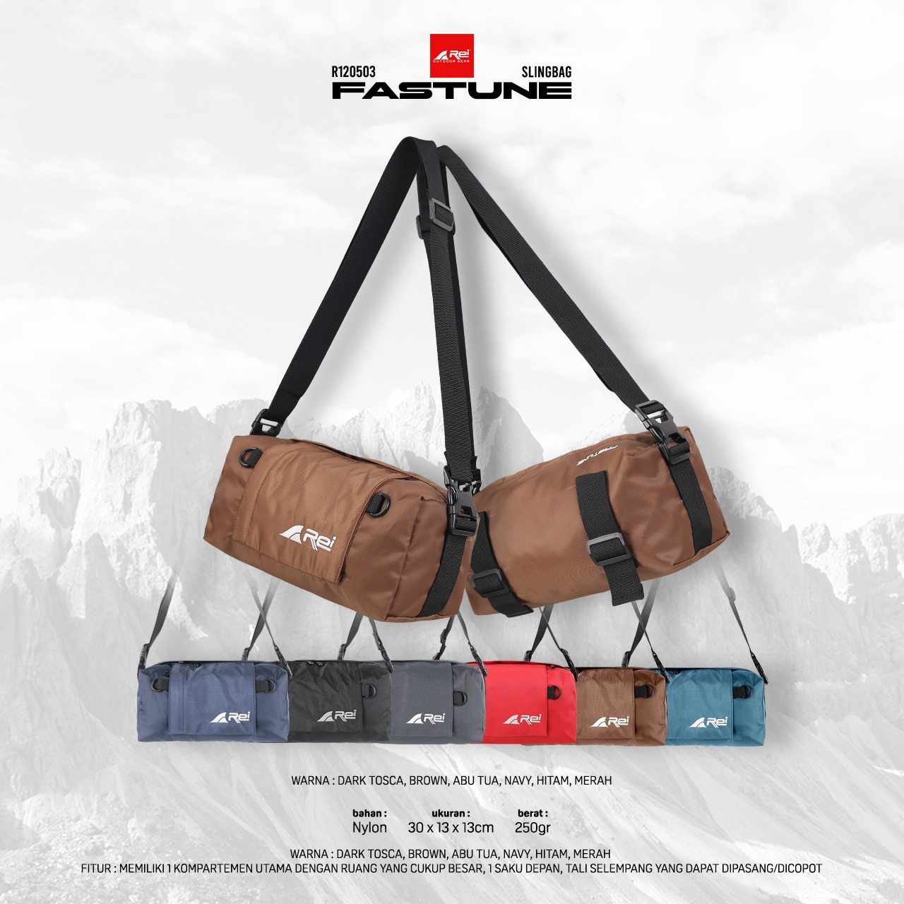 Tas Selempang Pria Fastune Arei Outdoorgear - Image 10