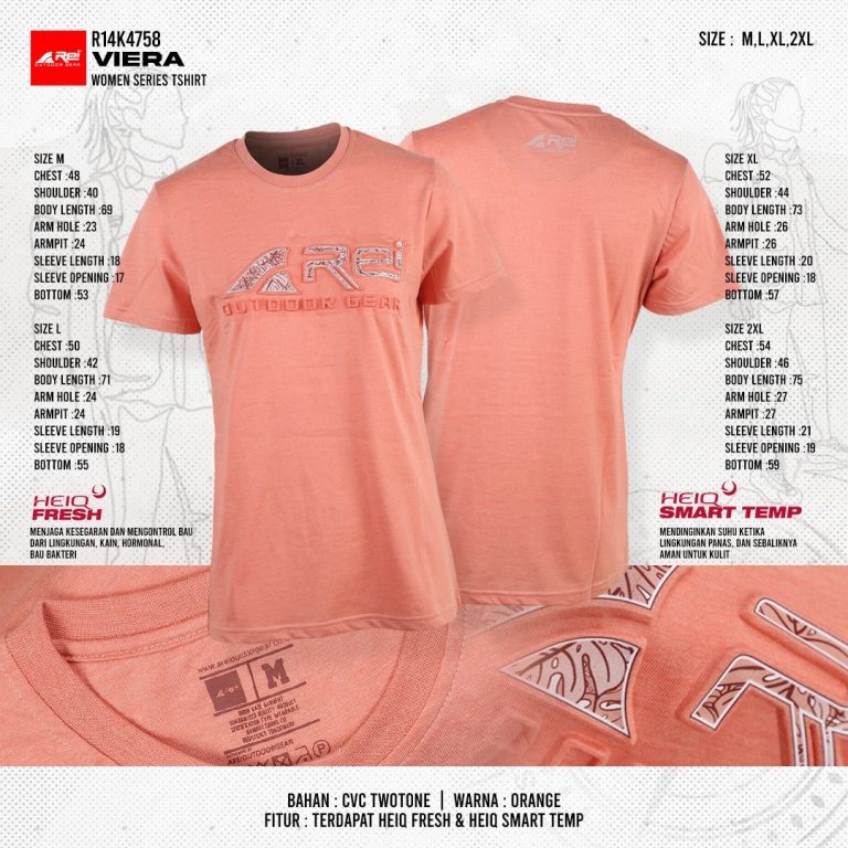 Kaos Lengan Pendek Viera Women Series Arei Outdoorgear - Image 7