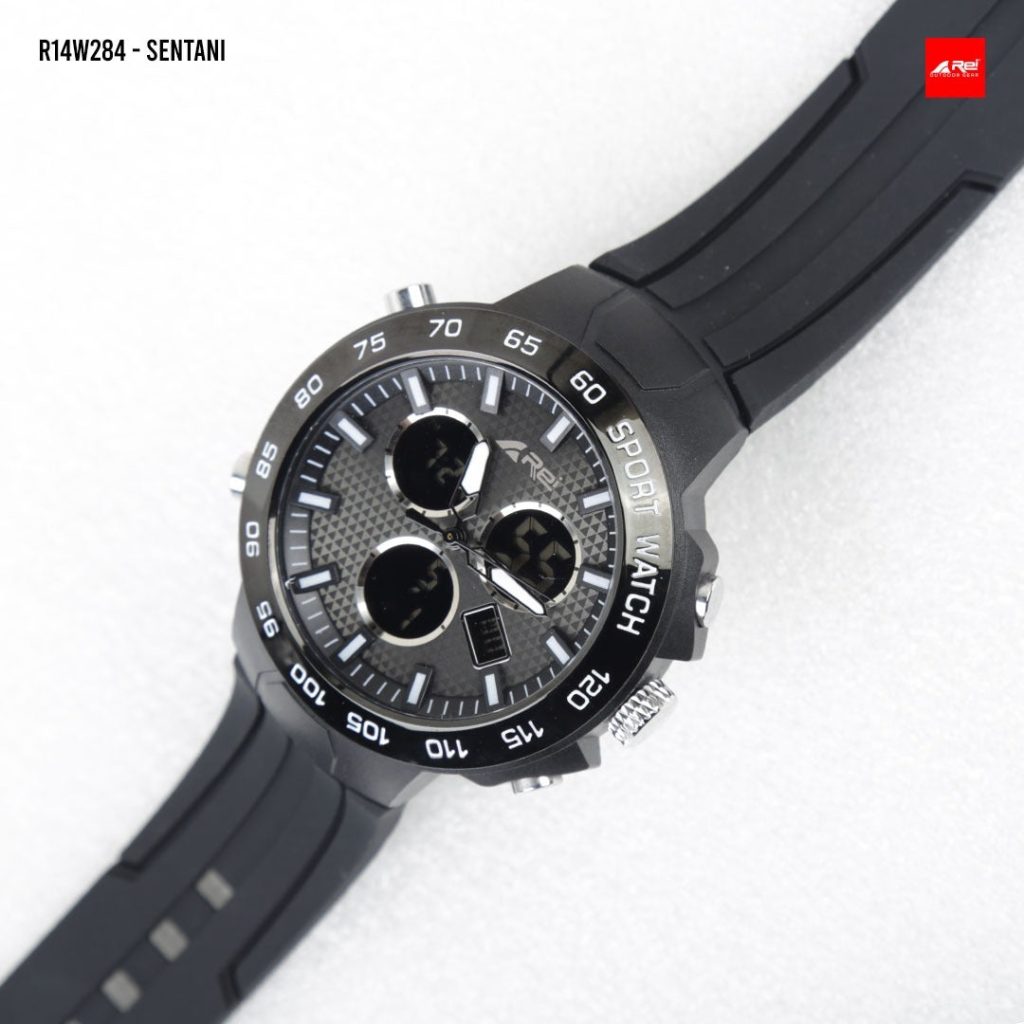 Jam Tangan Digital dan Analog Pria Sentani Arei Arei