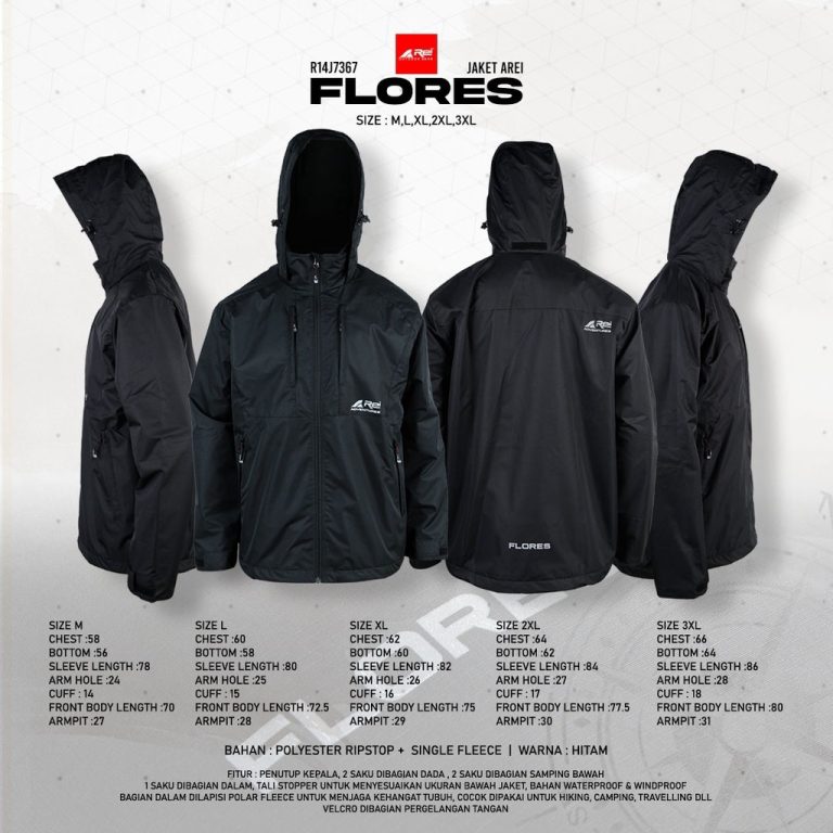 Jaket Gunung Pria Flores Arei Outdoorgear - Image 10