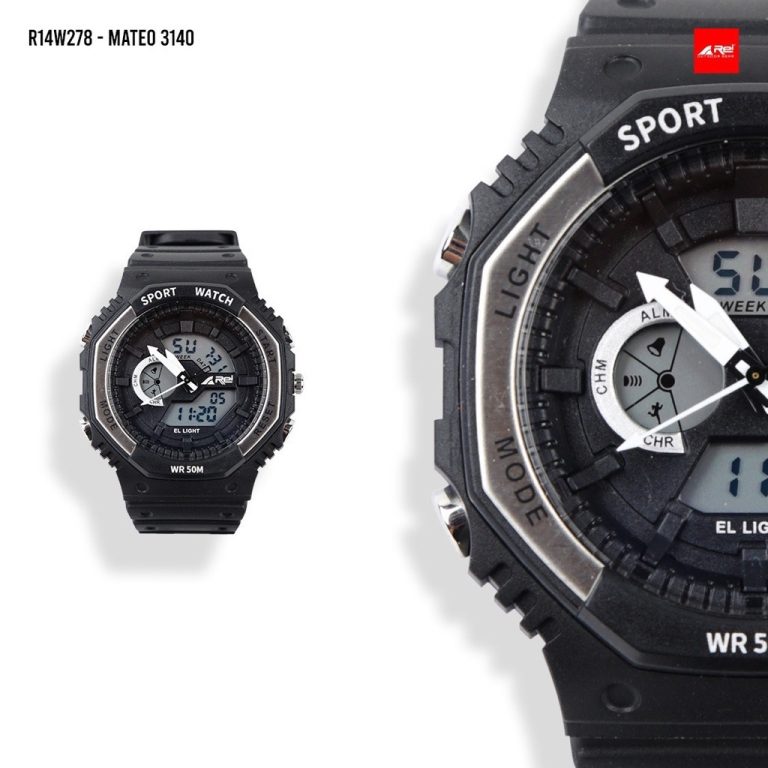 Jam Tangan Digital dan Analog Pria Mateo Arei Outdoorgear - Image 3