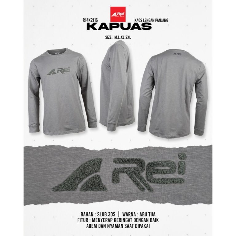 Kaos Pria Lengan Panjang Kapuas Arei Outdoorgear - Image 6