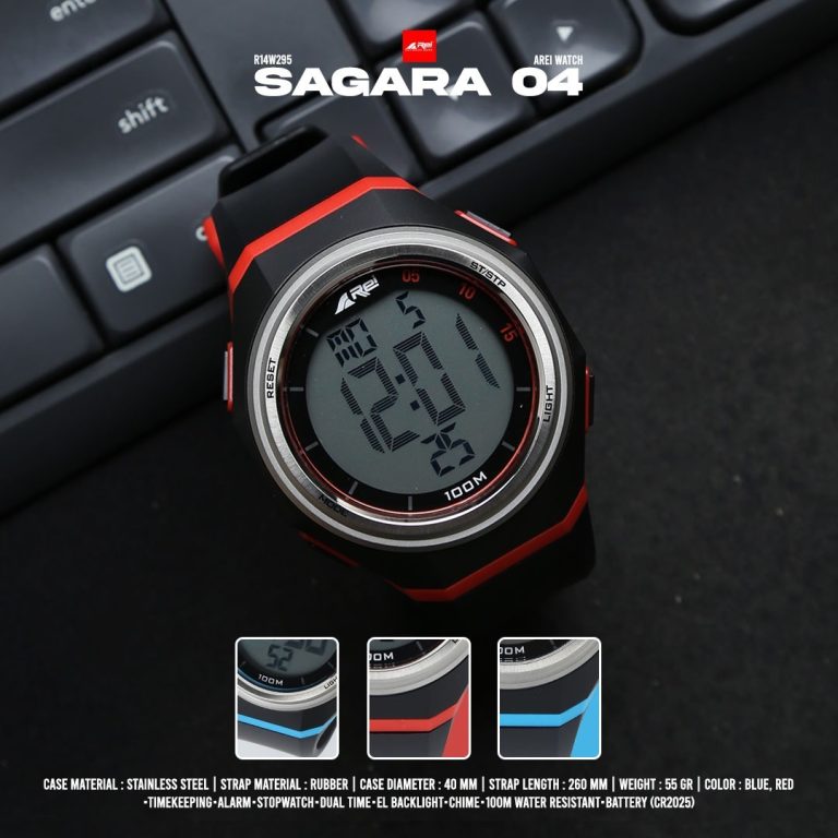 Jam Tangan / Watch Digital Pria Sagara 04 Hitam Arei Outdoorgear - Image 12