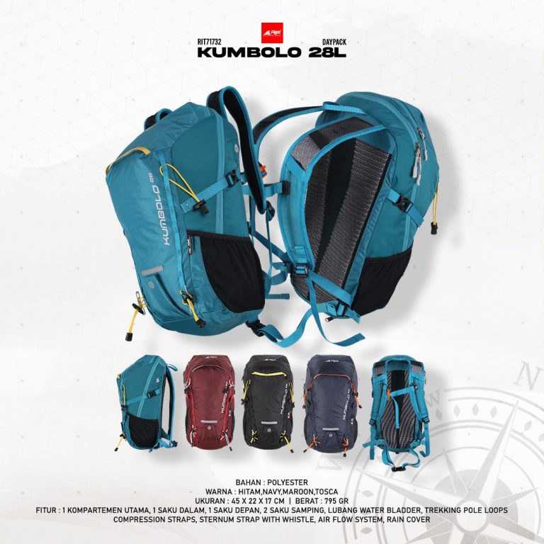 Tas Ransel Pria atau Daypack Kumbolo 28 Liter Arei Outdoorgear - Image 17