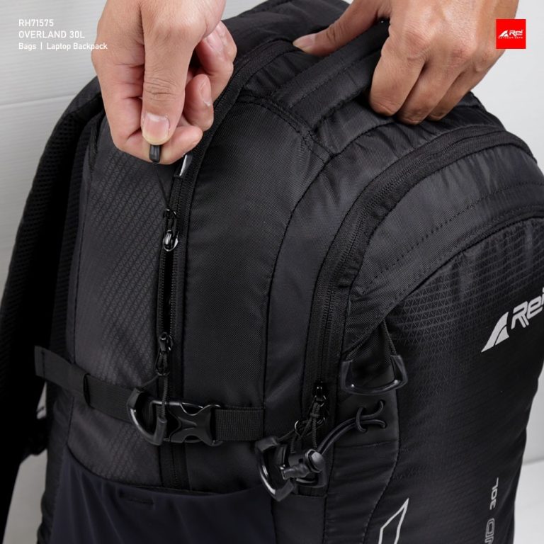 Tas Ransel Hitam Pria Overland 30 Liter Daypack Arei Outdoorgear - Image 4
