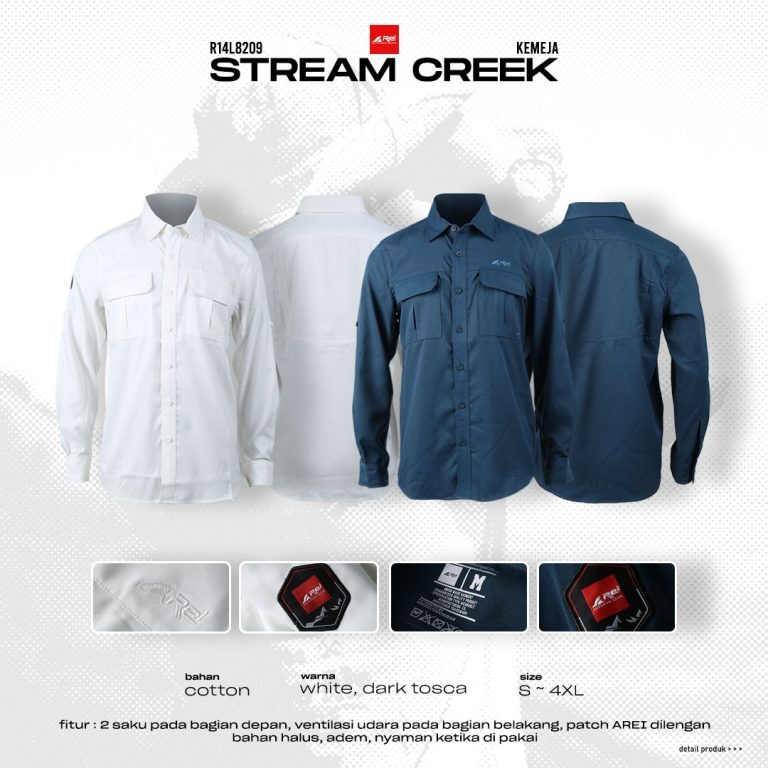 Kemeja Lengan Panjang Stream Creek Arei Outdoorgear - Image 26