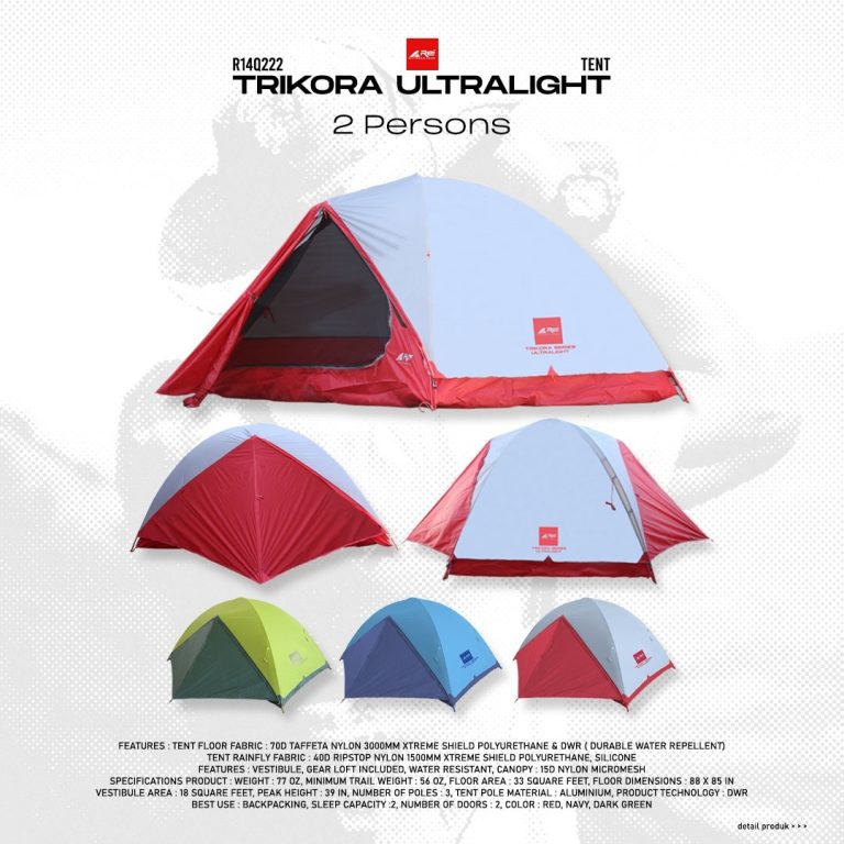 Tenda Camping Ultralight Trikora Kapasitas 2 Orang Arei Outdoorgear - Image 7