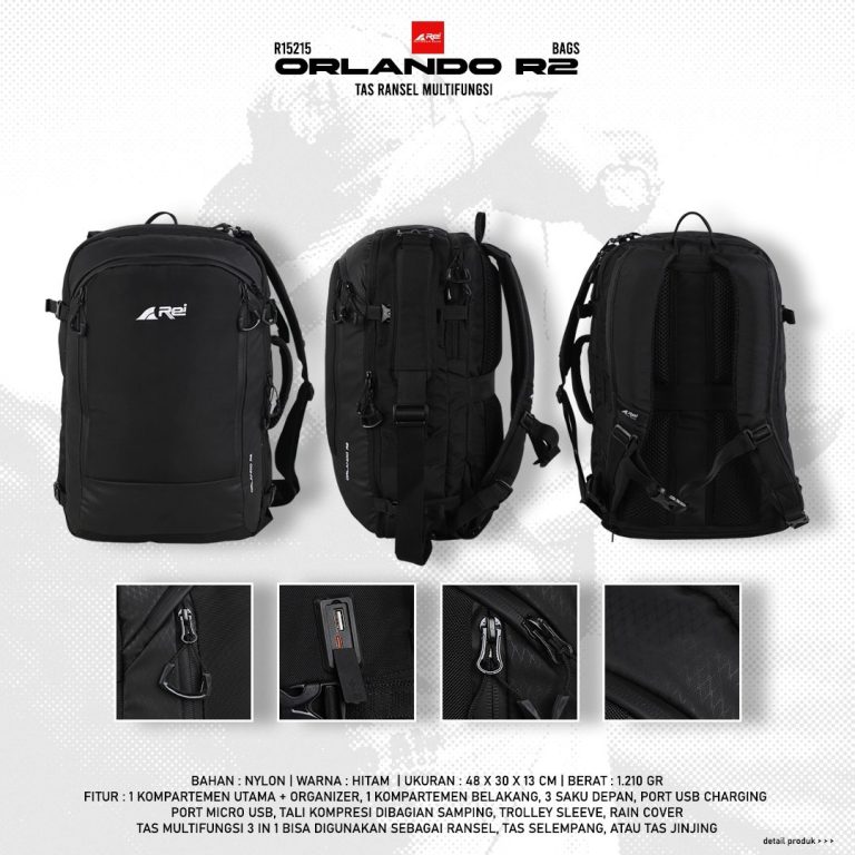 Tas Ransel Multifungsi Orlando R2 Arei Outdoorgear - Image 7