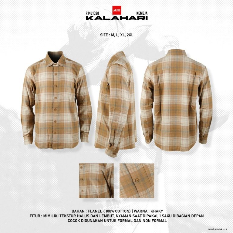 Kemeja Pria Panjang Flanel Kalahari Arei Outdoorgear - Image 15