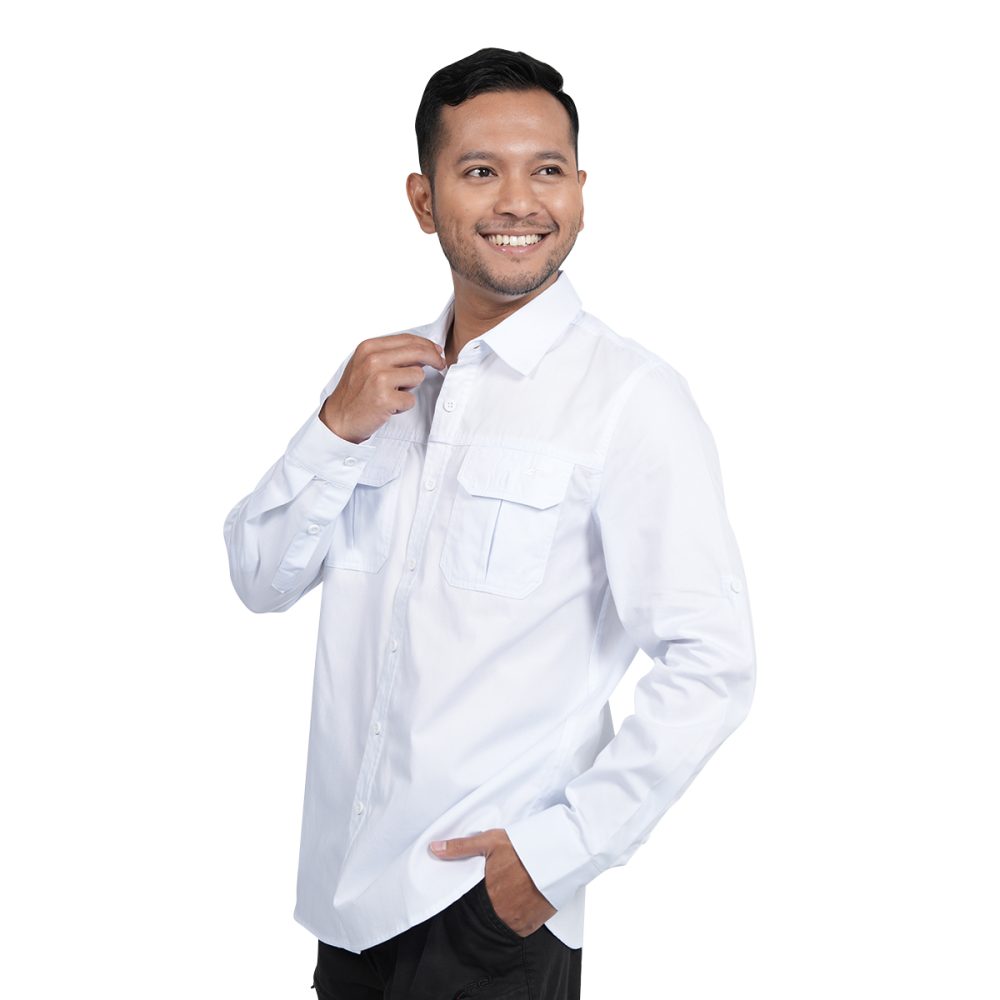 Kemeja Putih Panjang Pria Overland 01 Arei Outdoorgear - Image 5