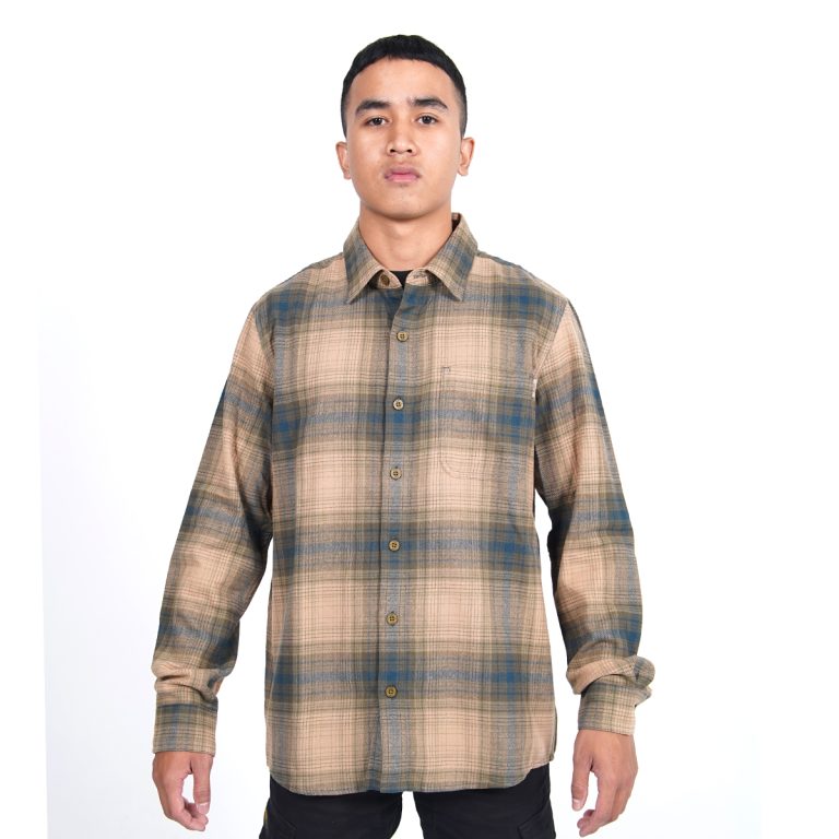 Kemeja Pria Panjang Flanel Kalahari Coklat Arei Outdoorgear - Image 5