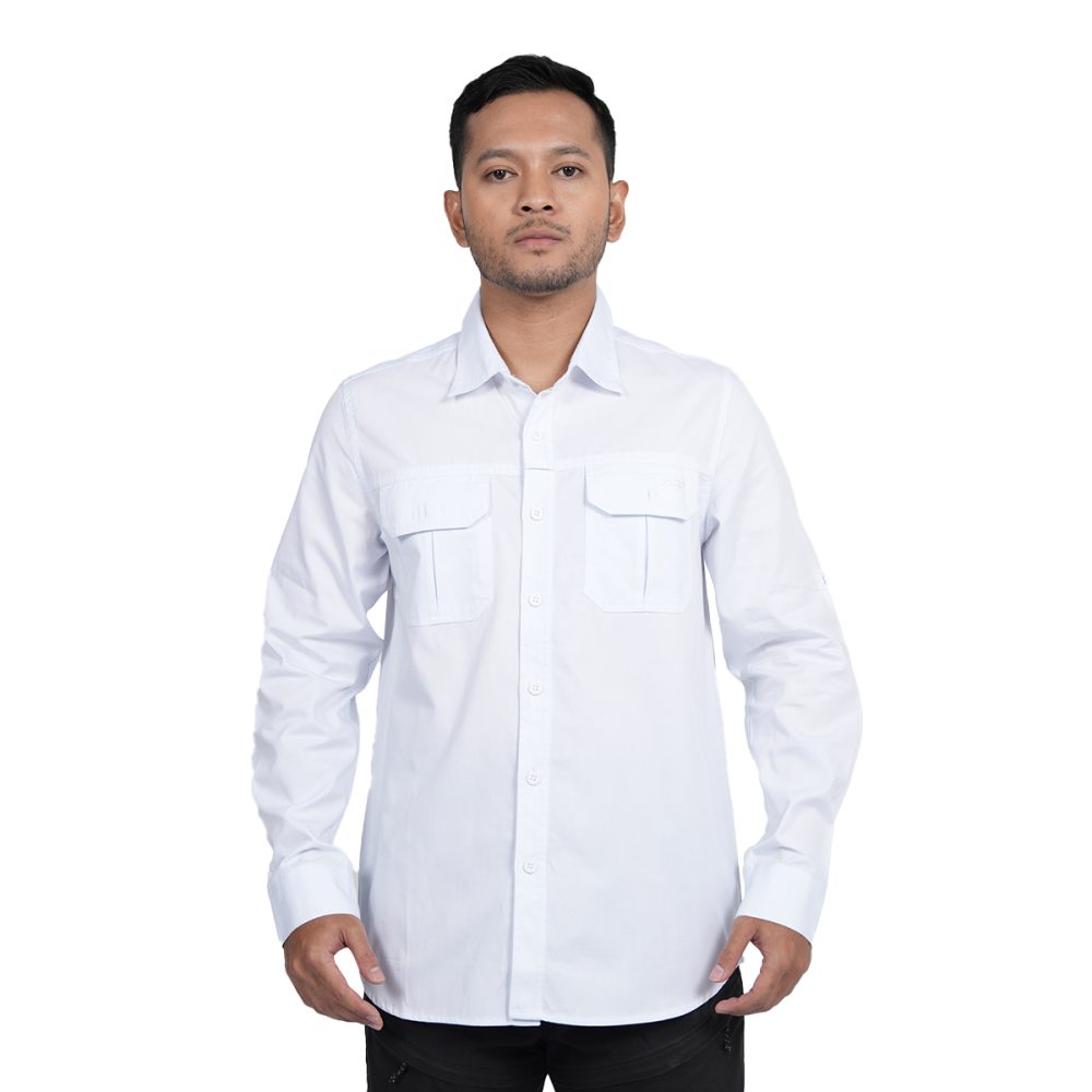 Kemeja Putih Panjang Pria Overland 01 Arei Outdoorgear - Image 4