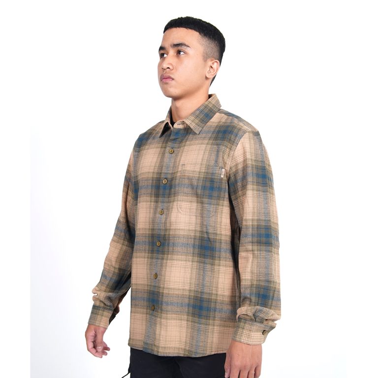 Kemeja Pria Panjang Flanel Kalahari Coklat Arei Outdoorgear - Image 6