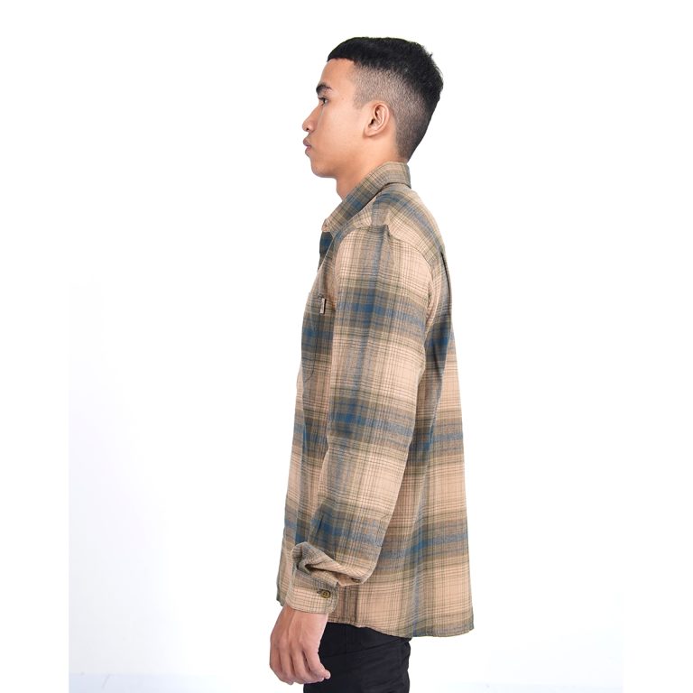 Kemeja Pria Panjang Flanel Kalahari Coklat Arei Outdoorgear - Image 7