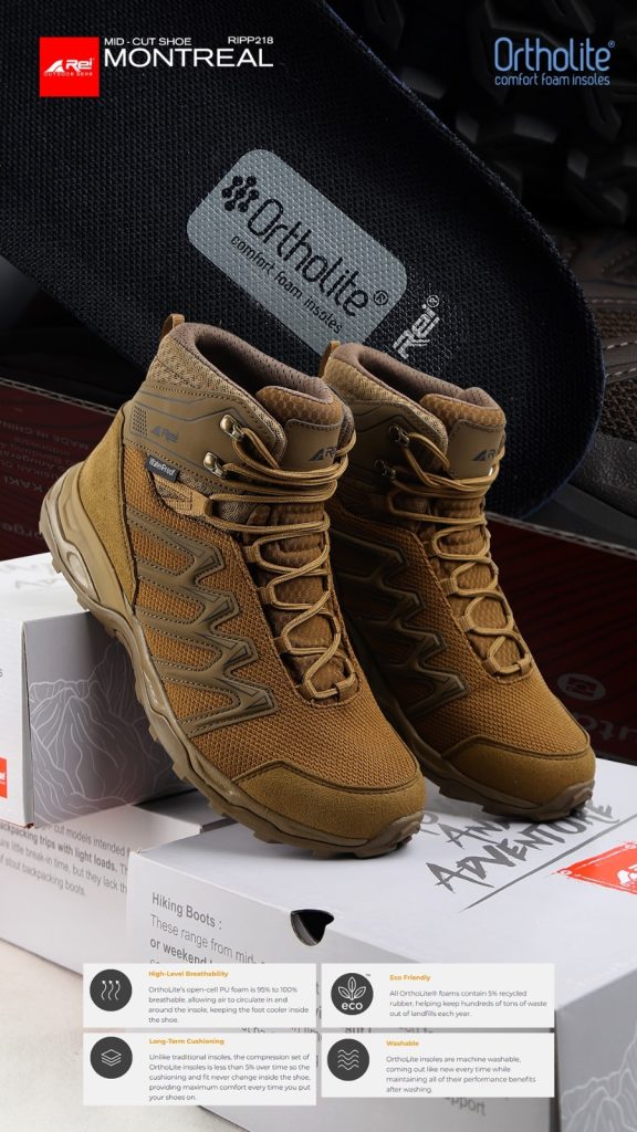 Sepatu Gunung Pria Montreal Arei Outdoorgear - Image 9