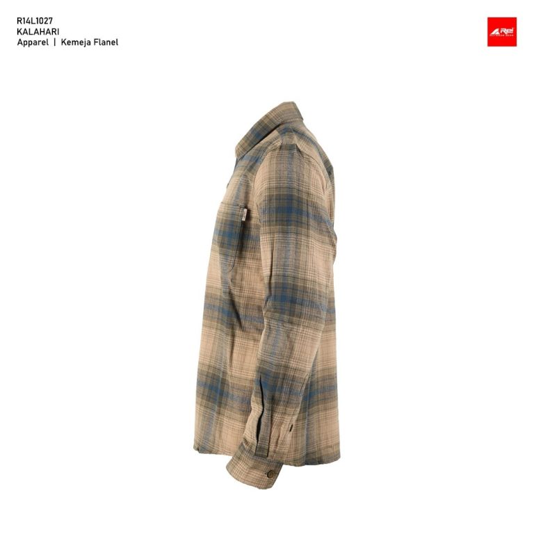 Kemeja Pria Panjang Flanel Kalahari Coklat Arei Outdoorgear - Image 3