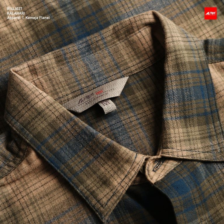 Kemeja Pria Panjang Flanel Kalahari Coklat Arei Outdoorgear - Image 10