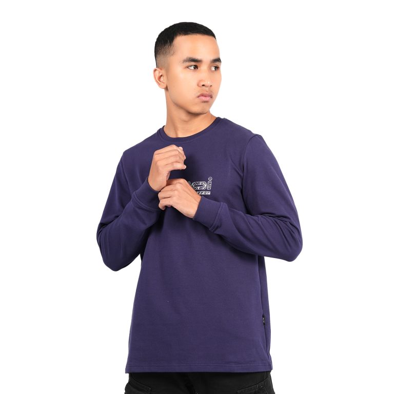 Kaos Panjang Pria Mahakam Navy Arei Outdoorgear - Image 4
