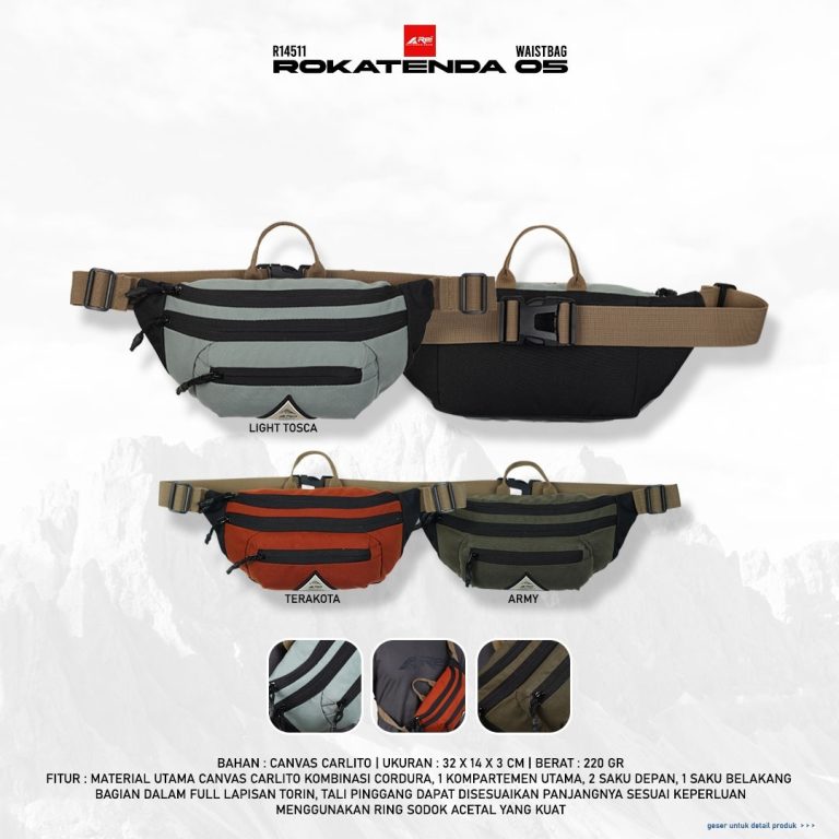 Tas Pinggang / Waist Bag Rokatenda 05 Arei Outdoorgear - Image 15