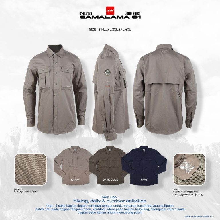 Kemeja Panjang Pria Gamalama 01 Arei Outdoorgear - Image 20