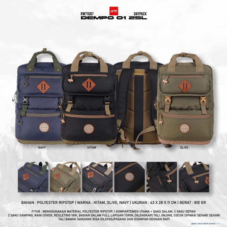 Tas Ransel Backpack Laptop Dempo 01 25L Arei Outdoorgear - Image 21