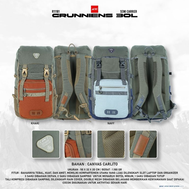 Tas Ransel Semi Carrier Grunniens 30 Liter Arei Outdoorgear - Image 14