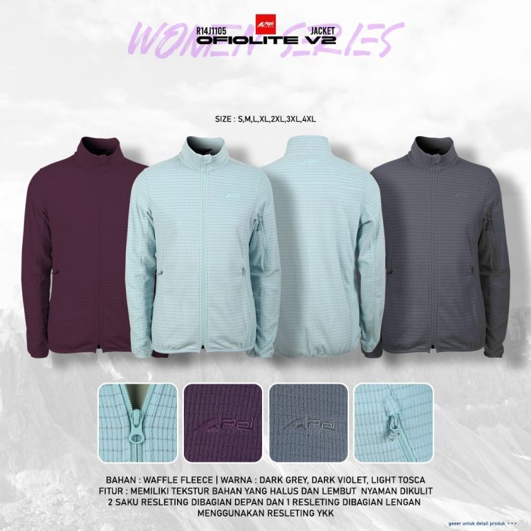 Jaket Wanita Ofiolite V2 Arei Outdoorgear - Image 13