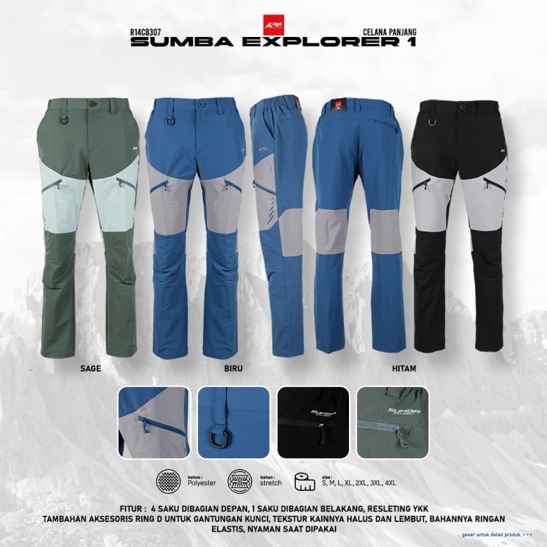 Celana Panjang Pria Sumba Exp 1 Arei Outdoorgear - Image 18