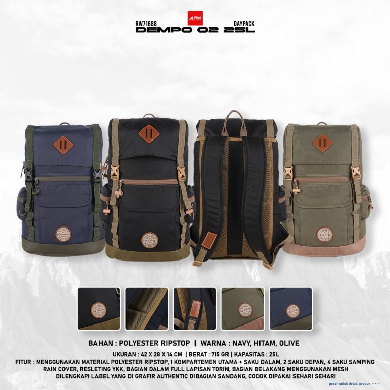 Tas Ransel Backpack Laptop Dempo 02 25L Arei Outdoorgear - Image 19