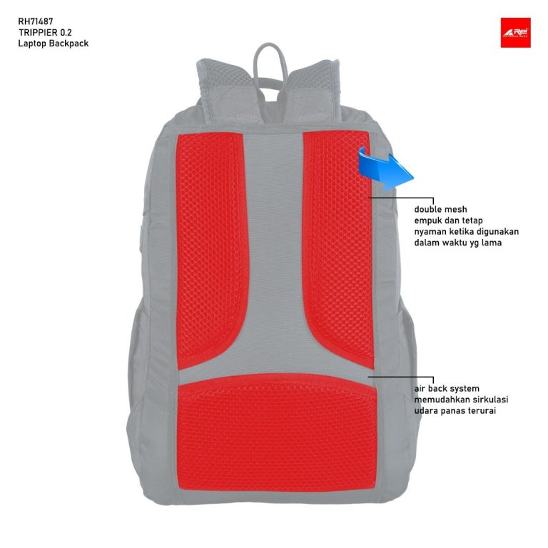 Ransel Trippier 0.2 Hitam Daypack Arei Outdoorgear - Image 4