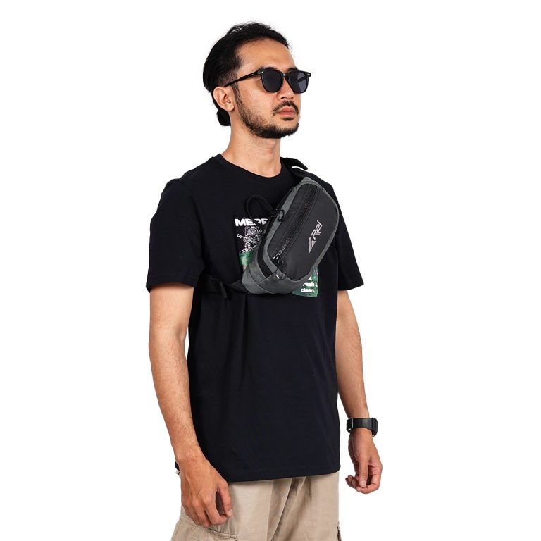 Tas Pinggang / Waist Bag Pria Spado Hitam Arei Outdoorgear - Image 7