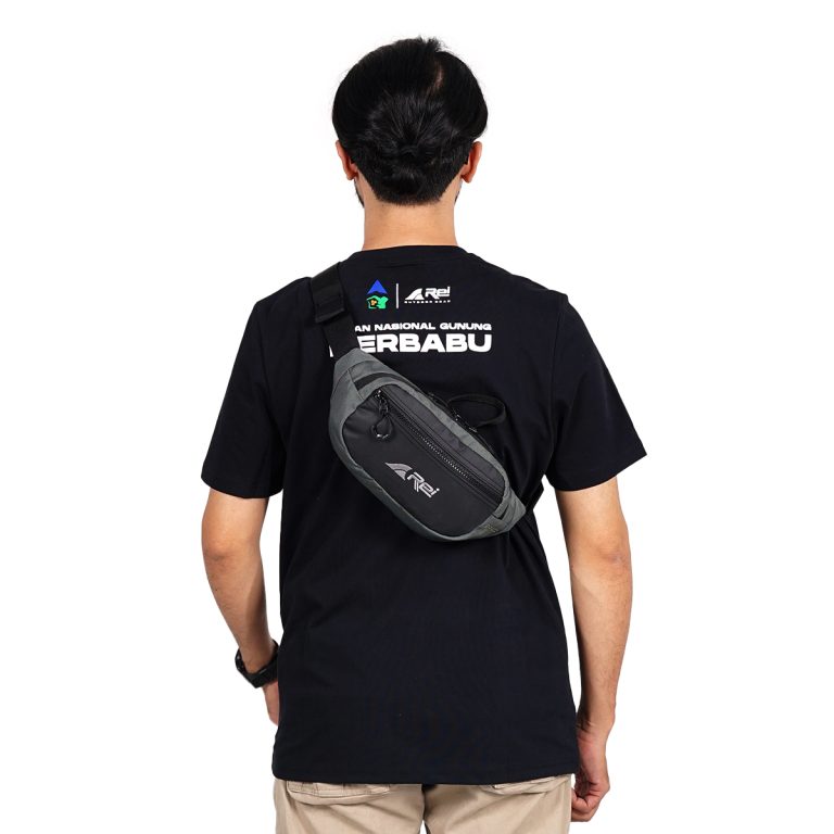 Tas Pinggang / Waist Bag Pria Spado Hitam Arei Outdoorgear - Image 5