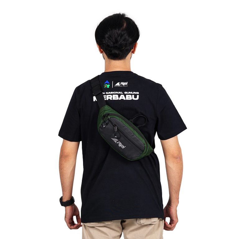 Tas Pinggang / Waist Bag Pria Spado Hitam Arei Outdoorgear - Image 3