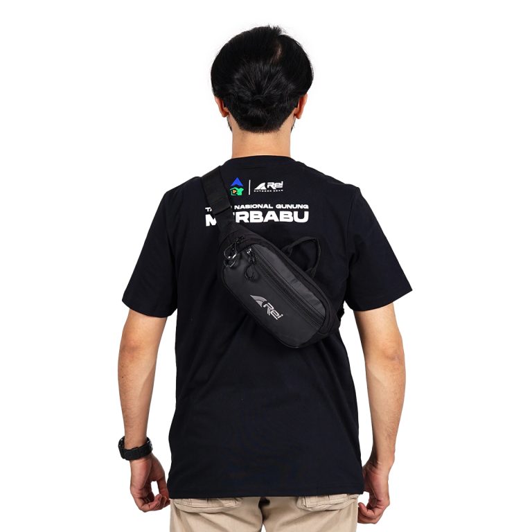 Tas Pinggang / Waist Bag Pria Spado Hitam Arei Outdoorgear - Image 4