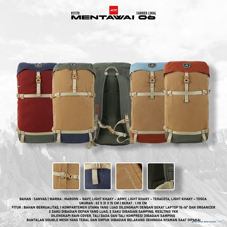 Tas Gunung / Carrier Mentawai 06 Liter Arei Outdoorgear - Image 21