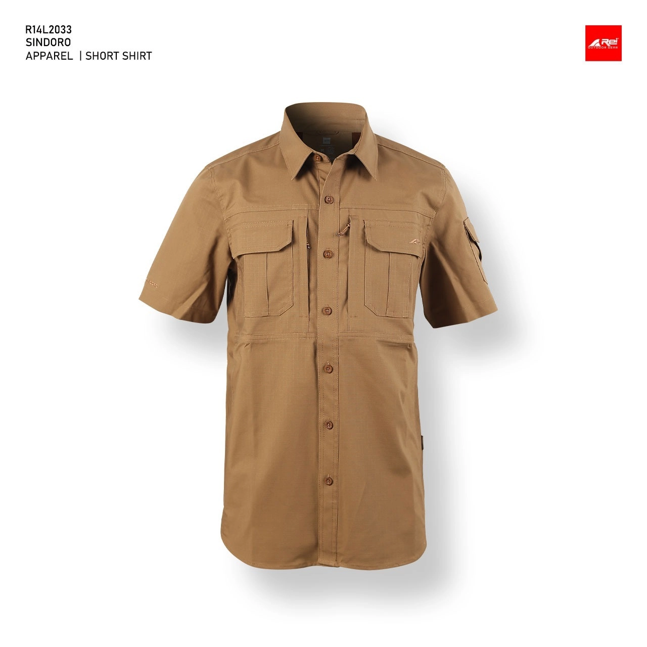 Kemeja Lengan Pendek Pria Sindoro Arei Outdoorgear