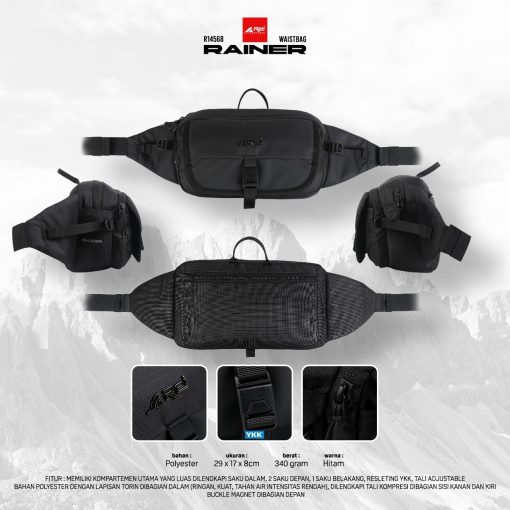 Tas Pinggang / Waist Bag Rainer Arei Outdoorgear - Image 9