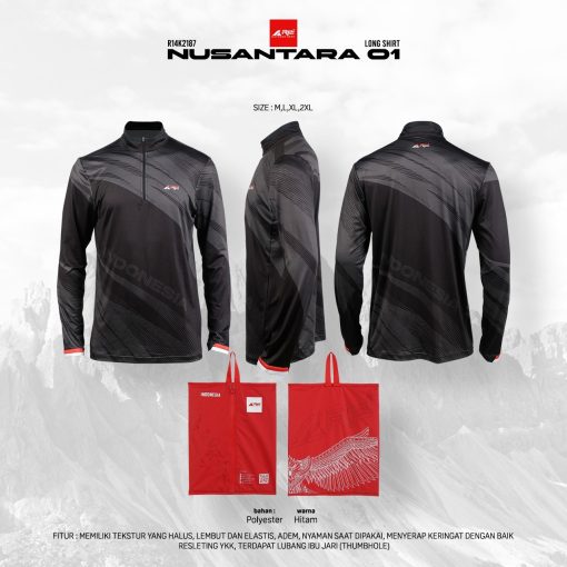 Kaos Lengan Panjang Nusantara 01 Arei Outdoorgear - Image 9