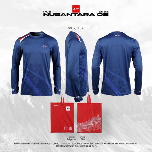 Kaos Lengan Panjang Nusantara 02 Arei Outdoorgear - Image 9