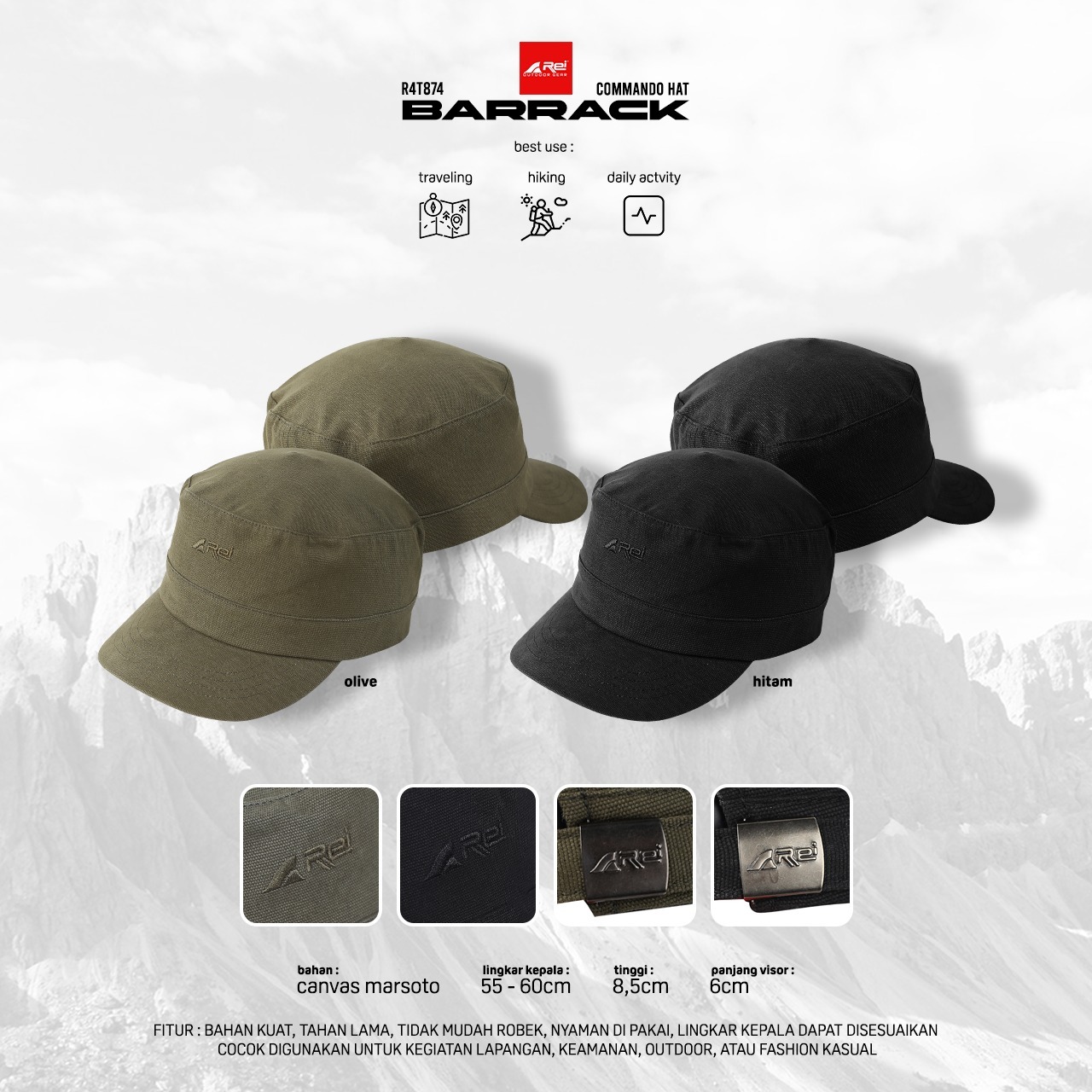 Commando Hat Barrack Arei Outdoorgear - Image 11